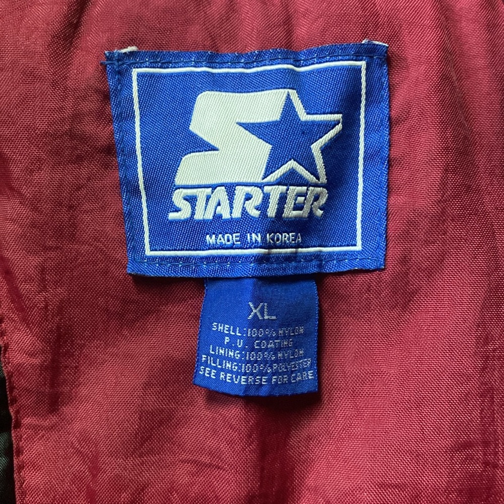 90s Arkansas Razorbacks Jacket Coat XL Vintage Starter - Picture 7 of 8